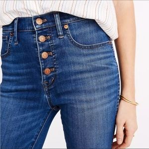 Made well 10 inch rise skinny button fly 27